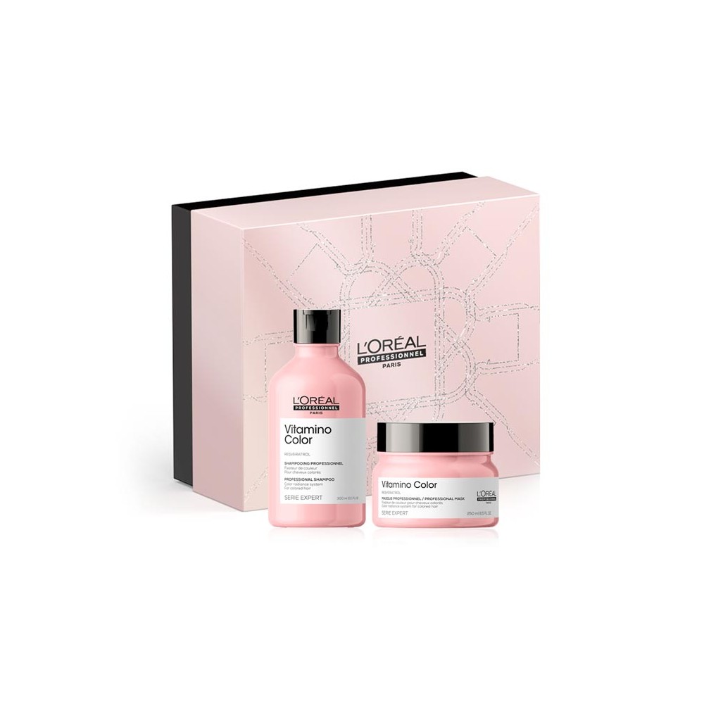 Pack Vitamino Color Loreal Expert- Shampoo 300 ml. Máscara 250 ml.